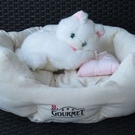 NEU: Katzen Bett Plüsch Haustier waschbar Hund Katze Nest Kissen weich flauschig