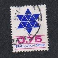 Israel Freimarke " Davidstern " Michelnr. 721 o