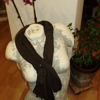 Schal Baumwolle weich angenehm braun khaki wie neu
