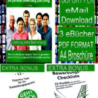 Die perfekte Bewerbung # 3 eBücher per Download als PDF Dateien