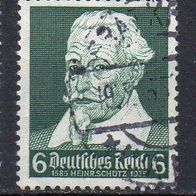 D. Reich 1935, Mi. Nr. 0573 / 573, Heinrich Schütz, gestempelt #00280