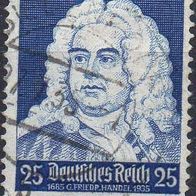 D. Reich 1935, Mi. Nr. 0575 / 575, Heinrich Schütz, gestempelt #00284