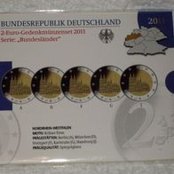 BRD - 2 Euro Gedenkmünzenset 2011 " NRW -- KÖLNER DOM " - Spiegelglanz / IN OVP