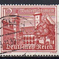 D. Reich 1939, Mi. Nr. 0735 / 735, Winterhilfswerk Bauwerke, gestempelt #00449