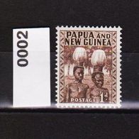 Papua und Neuguinea Mi. Nr. 2 Haartracht von Buka * * <