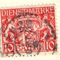 Bayern Dienstmarken gestempelt Michel Nr. 26
