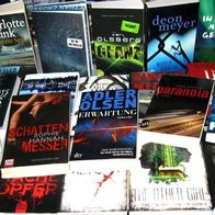 Bücher - Thriller, Krimis, Romane - je 1,40 € - Set A