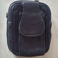 Gürteltasche aus Leder mit Gürtelschlaufe ca. 11 cm x 8 cm x 5 cm