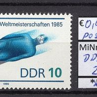 DDR 1985 Rennrodel-Weltmeisterschaften, Oberhof MiNr. 2923 postfrisch