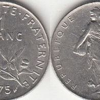 Frankreich 1 Franc 1975 (m455)