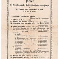 Geburtstag des Kaisers und Königs am 27. Januar 1909 im Gymnasium zu Kreuznach