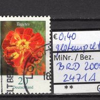 BRD / Bund 2005 Freimarken: Blumen (IV) MiNr. 2471 A gestempelt