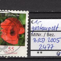 BRD / Bund 2005 Freimarken: Blumen (V) MiNr. 2477 gestempelt
