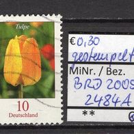 BRD / Bund 2005 Freimarken: Blumen (VII) MiNr. 2484 A gestempelt