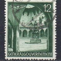 Generalgouvernement 1940, Mi. Nr. 0043 / 43, Freimarken, gestempelt #08004