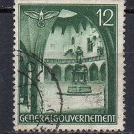 Generalgouvernement 1940, Mi. Nr. 0043 / 43, Freimarken, gestempelt #08005