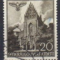 Generalgouvernement 1940, Mi. Nr. 0044 / 44, Freimarken, gestempelt #08012