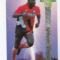 Panini Premium Cards Fussball 1994/95 Anthony Yeboah Eintracht Frankfurt Nr 107