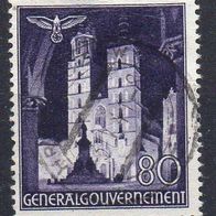 Generalgouvernement 1940, Mi. Nr. 0050 / 50, Freimarken, gestempelt #08034