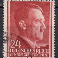Generalgouvernement 1941, Mi. Nr. 0078 / 78, Freimarken Hitler, gestempelt #08039