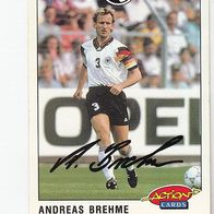 Panini Action Cards Fussball 1992/93 Nationalspieler Andreas Brehme Nr 3