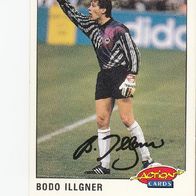 Panini Action Cards Fussball 1992/93 Nationalspieler Bodo Illgner Nr 9