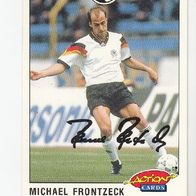 Panini Action Cards Fussball 1992/93 Nationalspieler Michael Frontzeck Nr 13