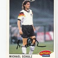 Panini Action Cards Fussball 1992/93 Nationalspieler Michael Schulz Nr 19