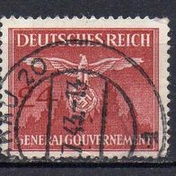 Generalgouvernement Dienst 1943, Mi. Nr. 0031 / D31, Hoheitszeichen gestempelt #08051