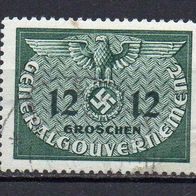Generalgouvernement Dienst 1940, Mi. Nr. 0004 / D4, Hoheitszeichen, gestempelt #08052