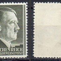 Generalgouvernement 1942, Mi. Nr. 0084 / 84, Freimarke Hitler, postfrisch #08088