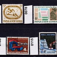 Papua und Neuguinea Mi. Nr. 49 + 50 + 78 + 106 + 107 + 108 + 115 + 204 o <