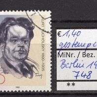 Berlin 1985 50. Todestag von Kurt Tucholsky MiNr. 748 -1-