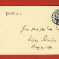 Deutsches Reich 1908 Ganzsachenpostkarte P 78 mit Wz. 3/ 5 Pf. grün, Germania