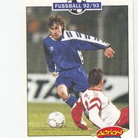 Panini Action Cards Fussball 1992/93 Pavel Hapal Bayer 04 Leverkusen Nr 131