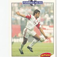 Panini Action Cards Fussball 1992/93 Ulf Kirsten Bayer 04 Leverkusen Nr 133