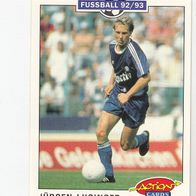 Panini Action Cards Fussball 1992/93 Jürgen Luginger FC Schalke 04 Nr 200