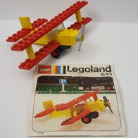 Lego Legoland Altes Set 613 Doppeldecker komplett m. Bauanleitung von 1974