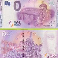 0 Euro Schein Sanctuaire Notre-Dame de Vassiviére UECC 2015-1 selten Nr 1941