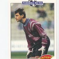 Panini Action Cards Fussball 1992/93 Bernd Dreher Bayer 05 Uerdingen Nr 221