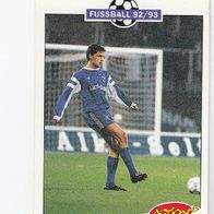 Panini Action Cards Fussball 1992/93 Alexander Kutschera Bayer 05 Uerdingen Nr 226