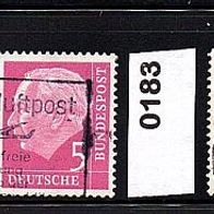 Bundesrepublik Deutschland Mi. Nr. 165 Kriegsgefangene + 179 + 183 + 188 Heuss (3) o