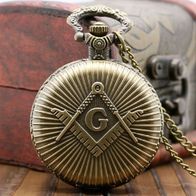 Taschenuhr, Herrenuhr, Pocket Watch Sprungdeckeluhr Freimaurer THU-54.1