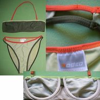 Rodeo C&A Bikini Gr.40 Bandeauoberteil m. Bügel + abnehmbaren Trägern Oliv Grün Orange