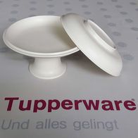 Tupperware * Retro / Vintage Servierplatte mit Deckel / Etagere * beige