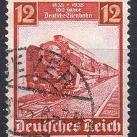D. Reich 1935, Mi. Nr. 0581 / 581, 100 Jahre Eisenbahn, gestempelt #00653