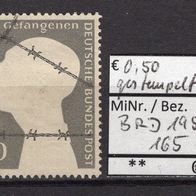 BRD / Bund 1953 Deutsche Kriegsgefangene MiNr. 165 gestempelt -5-