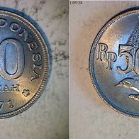 Indonesien 50 Rupiah 1971 (0525)