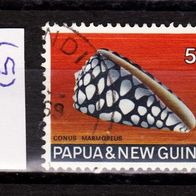 Papua und Neuguinea Mi. Nr. 142 (5) Muscheln, Schnecken o <