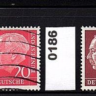 Bundesrepublik Deutschland Mi. Nr. 165 Kriegsgefangene + 185 + 186 + 204 o